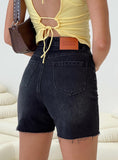 Joskaa Impala Shorts Washed Black Denim 2024 New Pant