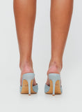 Joskaa Amina Heels Light Blue Denim