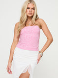 Joskaa Off To Amalfi Strapless Top Pink