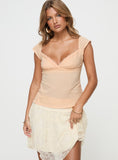 Joskaa Lunya Cap Sleeve Top Beige