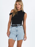 Joskaa Maggie Denim Shorts Mid Wash 2024 New Pant