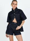 Joskaa Whitaker Shorts Dark Denim 2024 New Pant