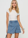 Joskaa Bentiez Denim Skort Mid Wash 2024 New Pant