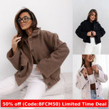 winter outfits men 2024 New Winter Simple Fashion Solid Color Single-Breasted Solid Color Woolen Coat Women's Clothing