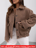 winter outfits men 2024 New Winter Simple Fashion Solid Color Single-Breasted Solid Color Woolen Coat Women's Clothing