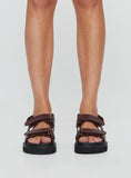 Joskaa Rue Chunky Sandals Chocolate