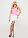 Joskaa Off To Amalfi Strapless Top Pink