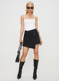 Joskaa Kaycie Wrap Skort Black Denim 2024 New Pant