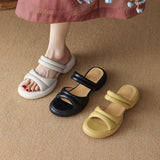 Joskaa Kalisa Open Toe Block Heels Slides Sandals