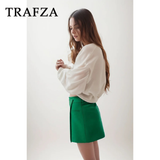 thanksgiving outfit Joskaa 2024 Spring Summer Casual Asymmetrical Women Skirts Fashion Vintage Solid High Waist Chic Mini Elegant Skirts