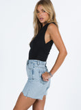 Joskaa Maggie Denim Shorts Mid Wash 2024 New Pant