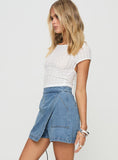 Joskaa Bentiez Denim Skort Mid Wash 2024 New Pant