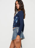 Joskaa Allure 90's Mini Skort Faded Denim 2024 New Pant