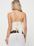 Joskaa Laren Flutter Cami Top Ivory