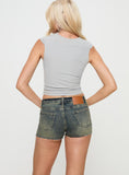 Joskaa Martinne Low Rise Shorts Antique Wash 2024 New Pant