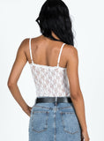 Joskaa Aldone Lace Bodysuit White