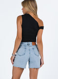 Joskaa Maggie Denim Shorts Mid Wash 2024 New Pant