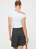 Joskaa In Office Longline Shorts Grey 2024 New Pant