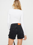 Joskaa Lou Carpenter Denim Shorts Washed Black 2024 New Pant