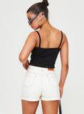 Joskaa Katlynne Denim Mini Skort White 2024 New Pant