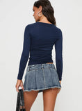 Joskaa Allure 90's Mini Skort Faded Denim 2024 New Pant