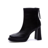 Joskaa 2024 Models Exotic Dancer Platform ANKLE Boot 8Inch Women Pole Dance Fashion Sexy Fetish Nightclub Stripper Square Heel Shoes