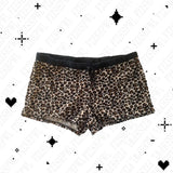 Joskaa Leopard Print Shorts Streetwear American Retro Commuting Y2K Bottoms Harajuku Aesthetic Chic Fashion Grunge cuted Women's Shorts