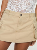 Joskaa Jadiel Asymmetric Cargo Skort Beige 2024 New Pant