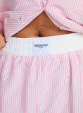 Joskaa Early Riser Sleep Shorts Pink Stripe 2024 New Pant