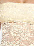 Joskaa Zuleta Lace Strapless Top Cream