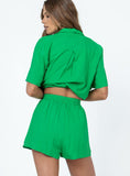 Joskaa Chloe Short Sleeve Set Green 2024 New Pant