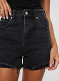 Joskaa Laurena Denim Shorts Washed Black 2024 New Pant