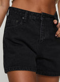 Joskaa Saldana Shorts Washed Black Denim 2024 New Pant