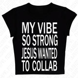 Joskaa Harajuku Y2K Womens Rock Punk Goth Aesthetic Short Sleeve Crop Top Casual Slim Chic Double Sided Print Baby Tee Retro Streetwear