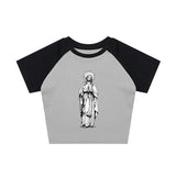 Joskaa Grunge Punk Hip Hop Rock Aesthetic Fashion Camis Top Casual Slim Chic Emo Girls Print Streetwear Y2K Harajuku Vintage Womens Top