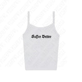 Joskaa Letter Print Y2K Woman's Clothing Sleeveless Halter tops Slim Crop tops Vintage Tide Casual Punk Hot Singlet Fashion Sport Vest