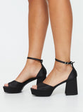 Joskaa Therapy Ashton Heels Black Satin