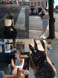 Joskaa Summer Women 2000s Y2k Clothing Casual Bodycon Sexy Dress  Vintage Elegant Mini Dress Even Party Korean Fashion Chic Sleeveless