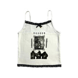 Joskaa Y2K Punk Rock Aesthetic Harajuku Retro Casual Tank Tops Gothic Emo Girls Sleeveless Crop Tops Sexy Chic Slim Fashion Streetwear