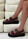 Joskaa Rue Chunky Sandals Chocolate