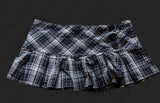 Joskaa Tartan Summer Skirts Aesthetic Women Clothing Y2K Classic Fashion Lower garment Tide Gothic Short Plaid skirt Chic Rock Bottoms