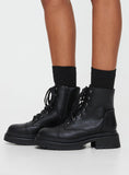 Joskaa Emerson Combat Boots Black