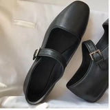 Joskaa 2024 Spring Autumn Designer Women Flats Shoes Fashion Ladies Buckle Loafer Shoes Female Elegant Shoes