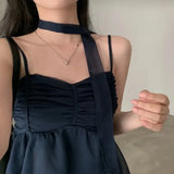 Joskaa 2000s Aesthetic Sleeveless Solid Tops Hot Girls Korean Fashion Sweet Tank Top Summer Casual Basic Pure Color Camis Woman Chic