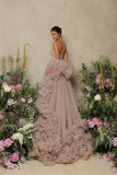 Joskaa Sexy Tube Top فساتين سهره فاخره Elegantly Tulle A-line Prom Dresses Princess Crimping Customized Vestidos De Noche 2025-(PRE-ORDER)