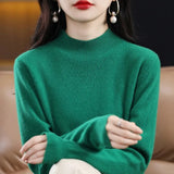 Joskaa Turtleneck Women Sweater Long Sleeve Top Knitted Pullover Fashion Sweater Winter 2025 Basic Jumper Female Soild Sweaters