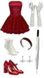 Joskaa Unique A line Strapless Red th Grade Homecoming Dresses Hoco Dress (PRE-ORDER)