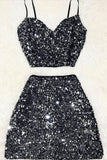 Joskaa Vintage Black Sequins Homecoming Dress (PRE-ORDER)