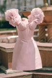 Joskaa Sparkly A line Homecoming Dress With Tiered Ruffle Bodice Birthday Outfits (PRE-ORDER)