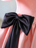 Joskaa Elegant Ball Gown Off The Shoulder Pink Satin Long Prom Dress Evening Dresses (PRE-ORDER)